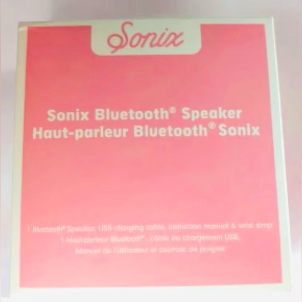 SONIX Pink Bluetooth Portable Speaker, Amazing Sound! Enjoy Your Tunes! BNIB